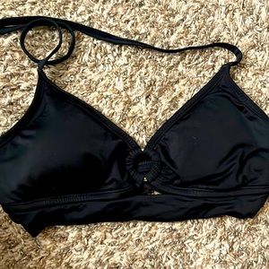 Kona Sol black bathing suit top in size small